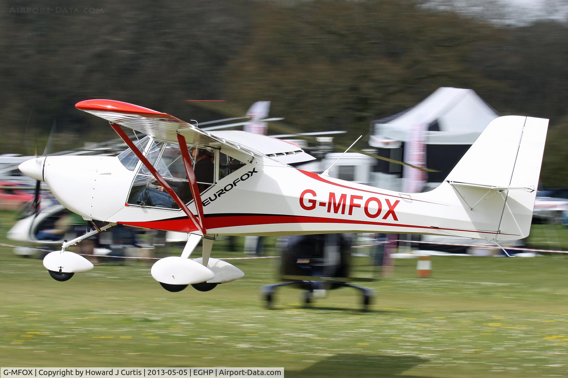 G-MFOX, 2012 Aeropro Eurofox 912(1) C/N BMAA/HB/630, Privately owned. At the Microlight Trade Fair.