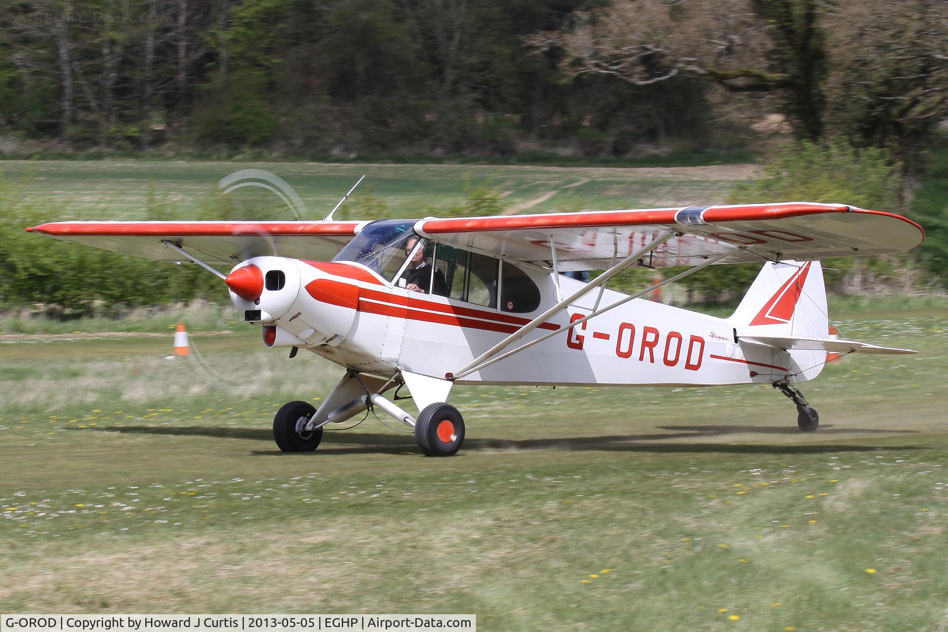 G-OROD, 1962 Piper PA-18-150 Super Cub C/N 18-7856, Privately owned. At the Microlight Trade Fair.