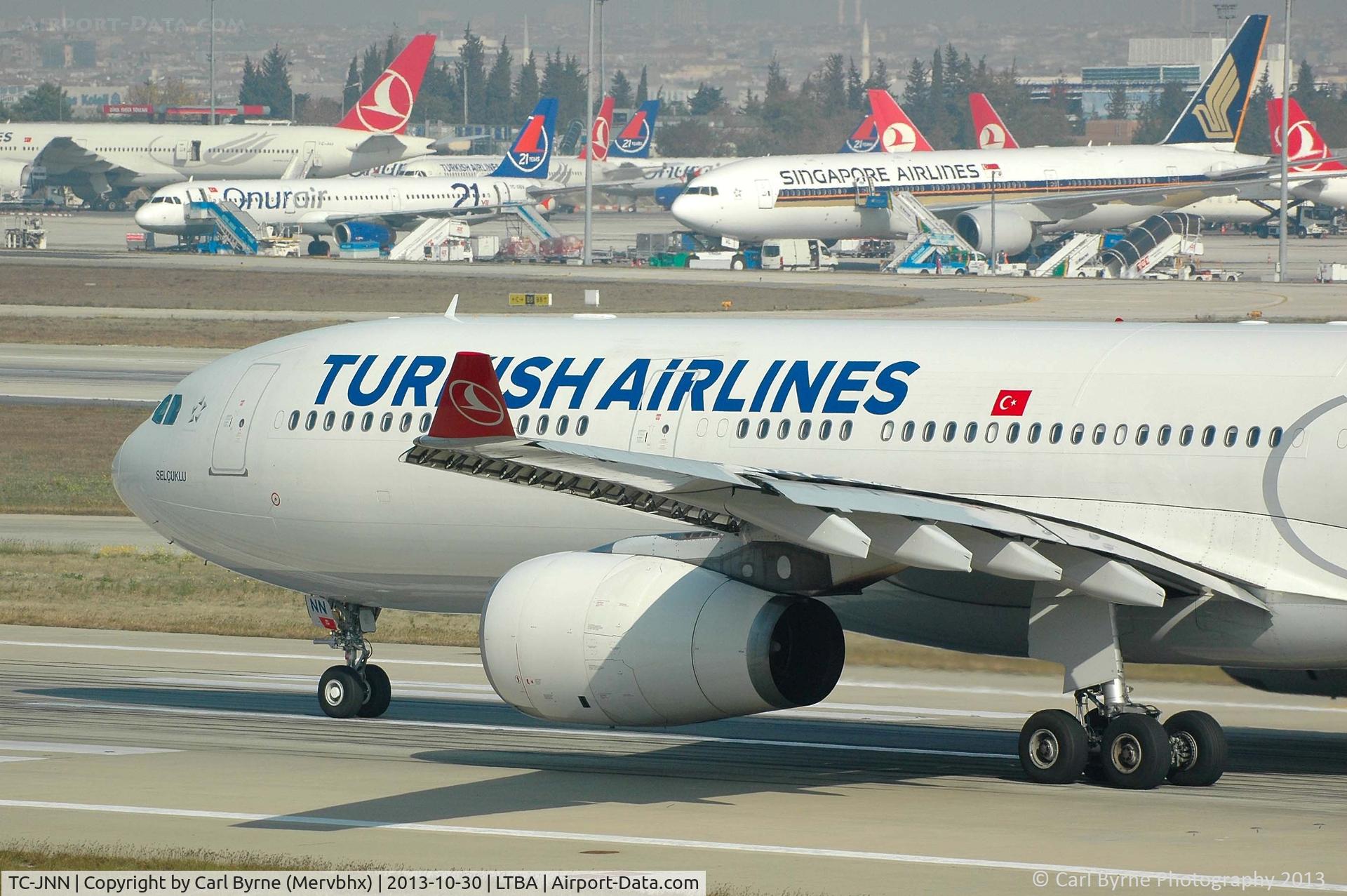 TC-JNN, 2011 Airbus A330-343X C/N 1228, Taken from the Fly Inn Shopping Mall.