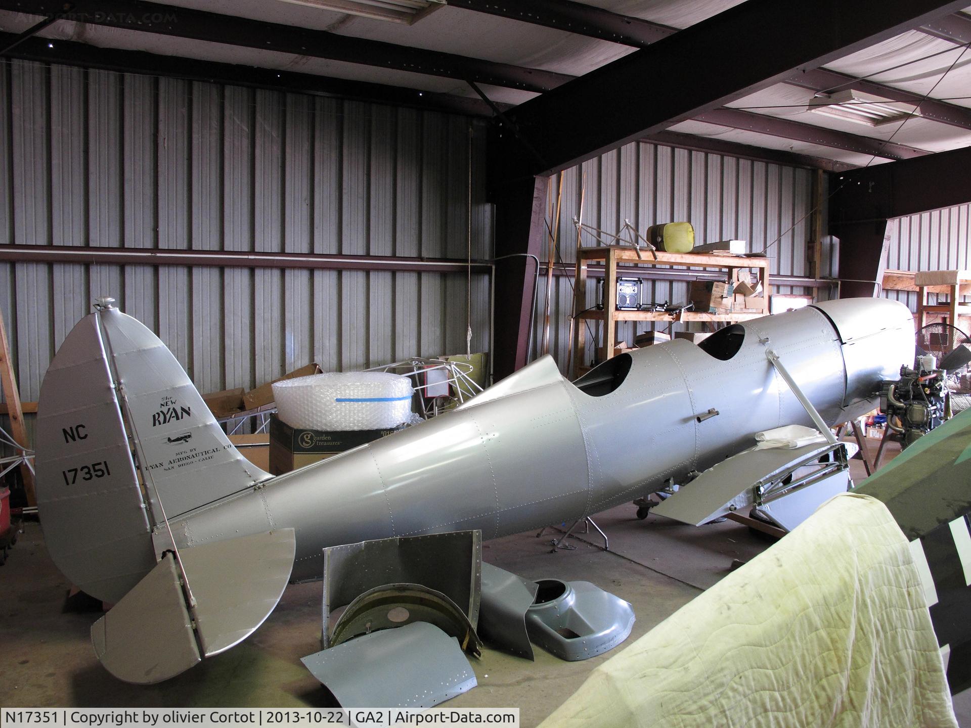 N17351, 1937 Ryan Aeronautical ST-A C/N 154, Candler field
