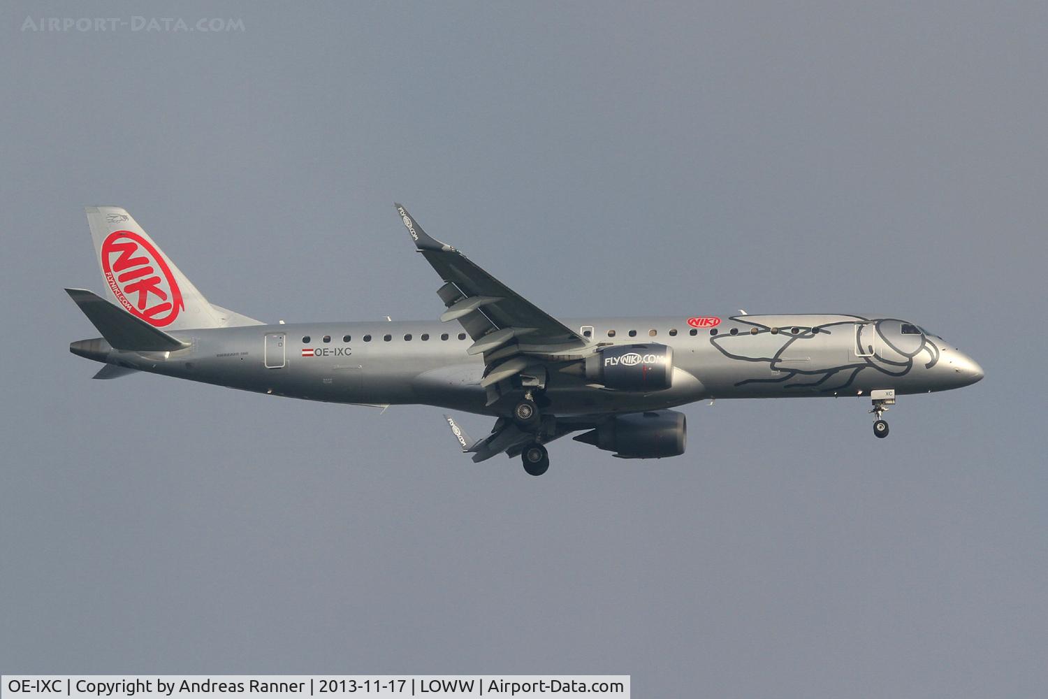 OE-IXC, 2010 Embraer 190LR (ERJ-190-100LR) C/N 19000349, Niki ERJ-190