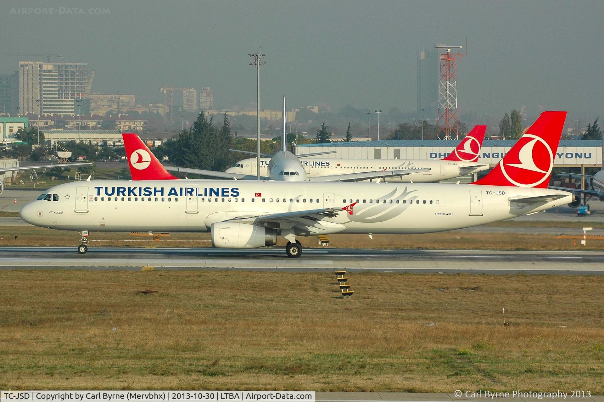 TC-JSD, 2012 Airbus A321-231 C/N 5388, Taken from the Fly Inn Shopping Mall.
