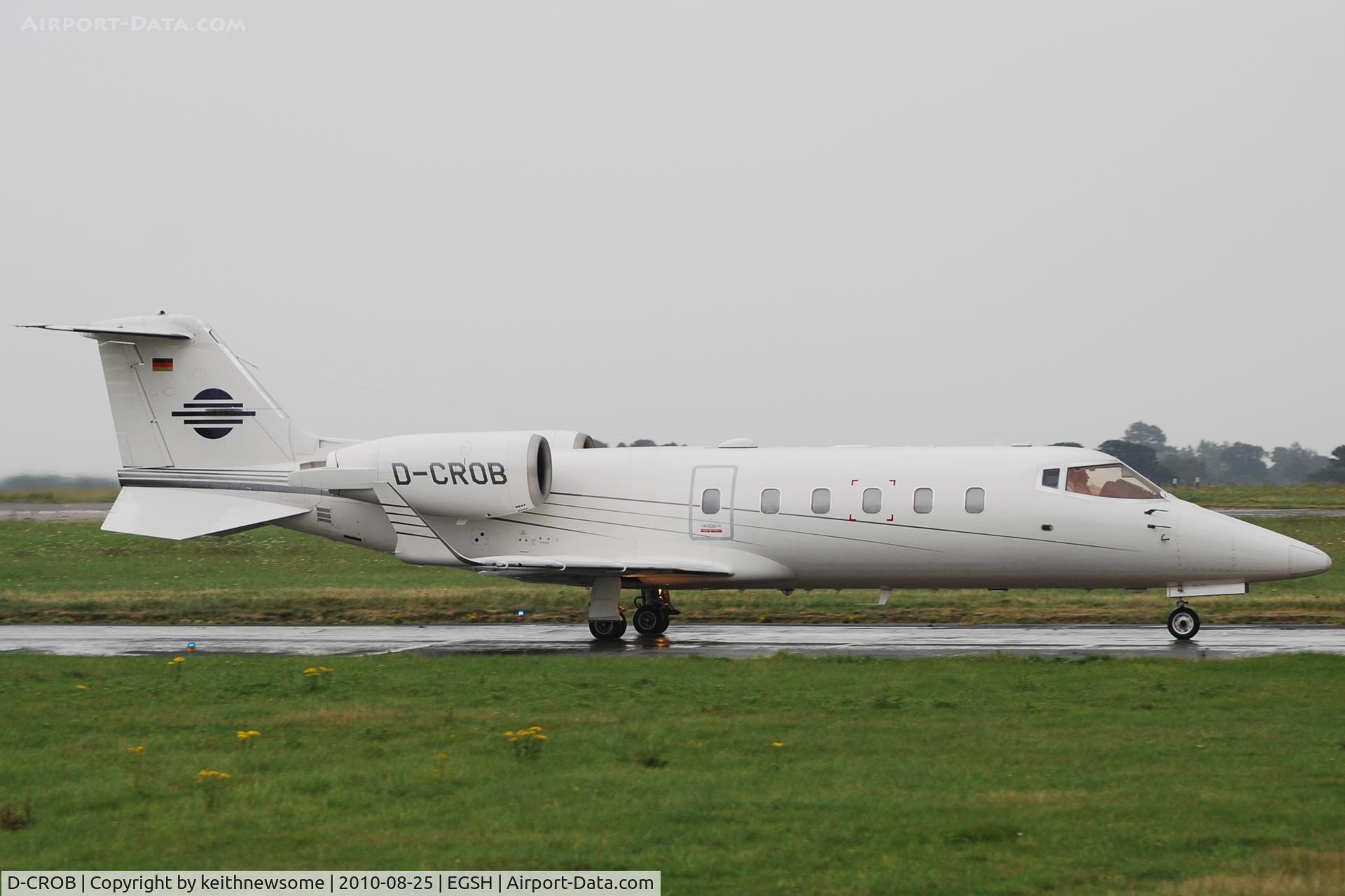 D-CROB, 2003 Learjet 60 C/N 60-261, Taxying from runway 09 !