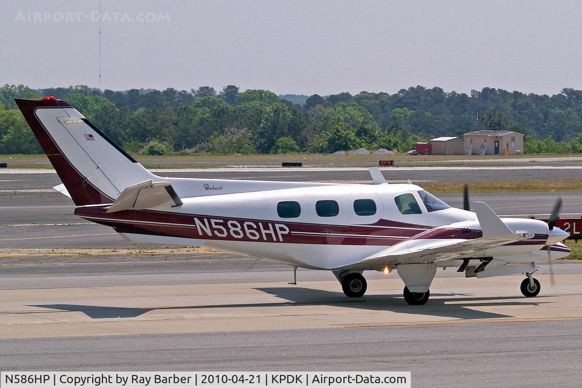 N586HP, 1981 Beech B-60 Duke C/N P-586, Beech B60 Duke [P-586] Atlanta-Dekalb Peachtree~N 21/04/2010