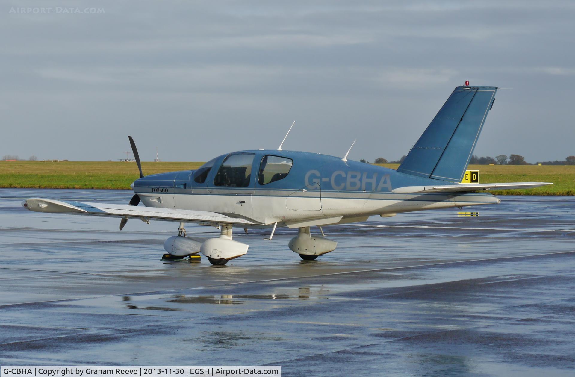 G-CBHA, 1993 Socata TB-10 Tobago C/N 1583, Parked at Norwich.