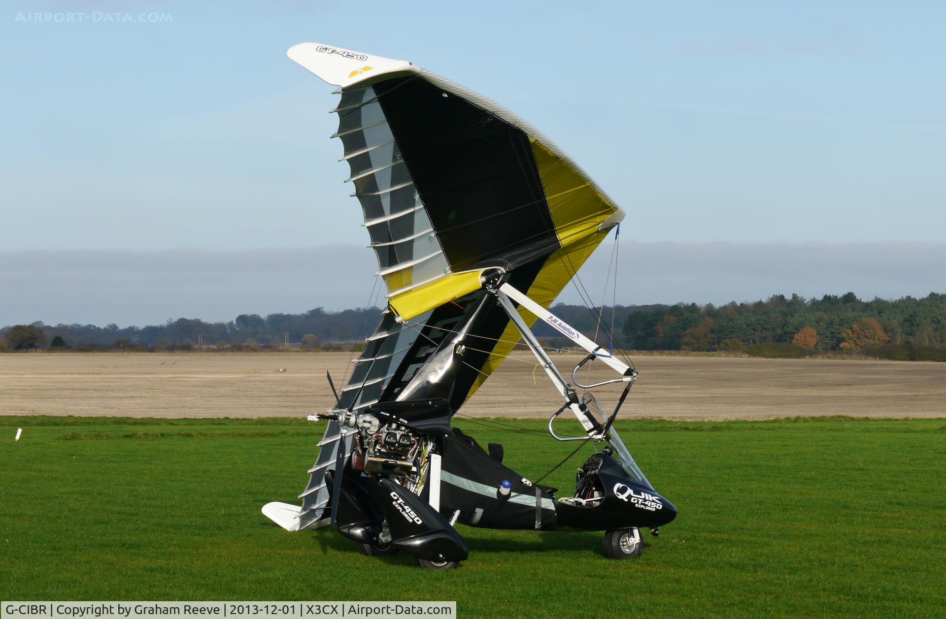 G-CIBR, 2013 P&M Aviation Quik GT450 C/N 8666, Parked at Northrepps.