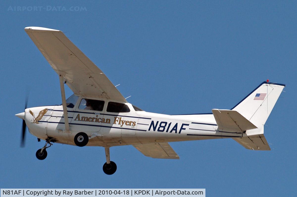 N81AF, 1997 Cessna 172R C/N 17280072, Cessna 172R Skyhawk [172-80072] (American Flyers) Atlanta-Dekalb Peachtree~N 18/04/2010