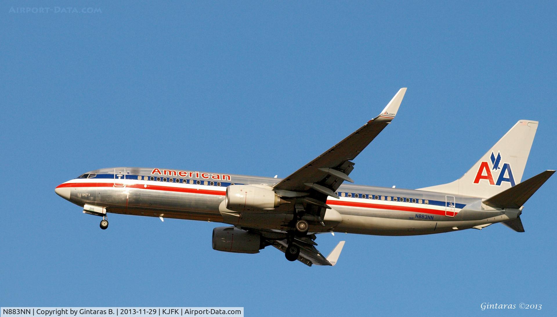 N883NN, 2010 Boeing 737-823 C/N 31137, Going To A Landing on 31R, JFK