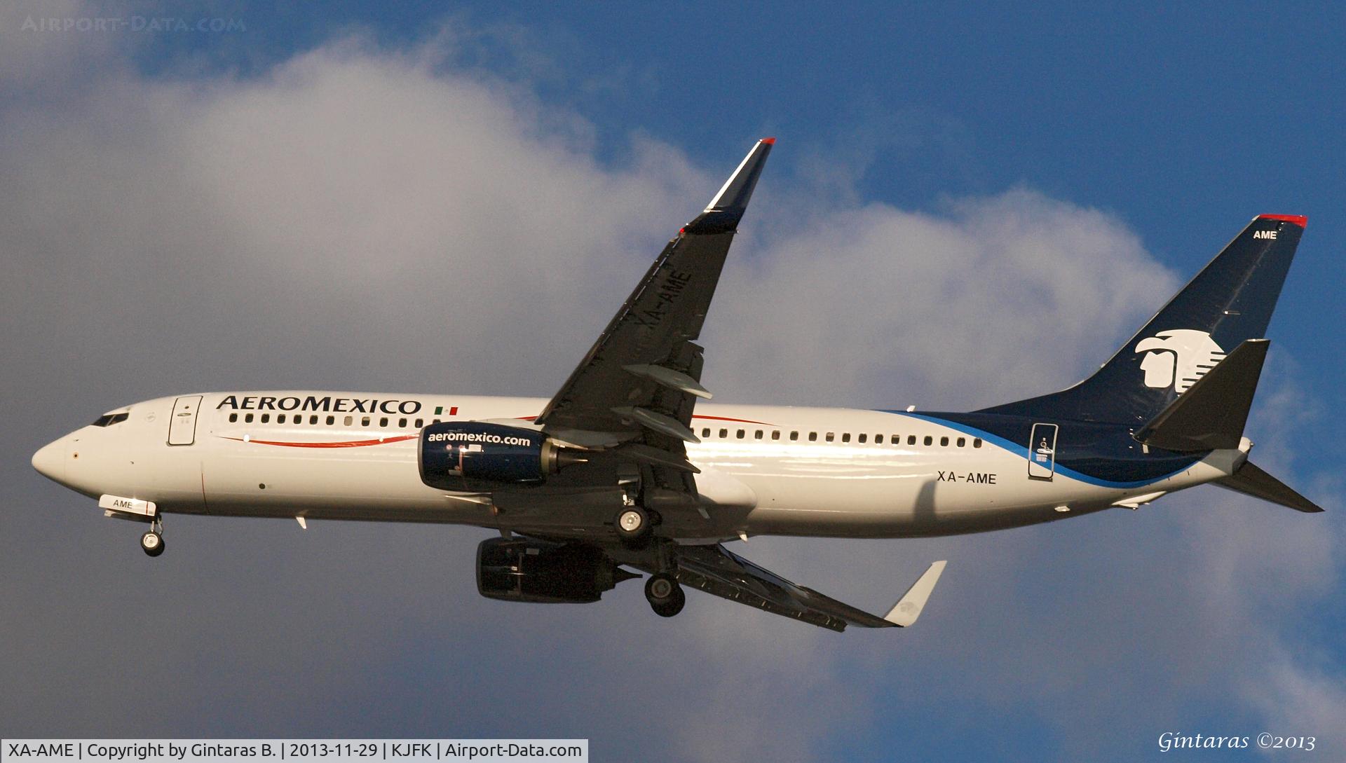 XA-AME, 2013 Boeing 737-852 C/N 36708, Going To A Landing on 31R, JFK