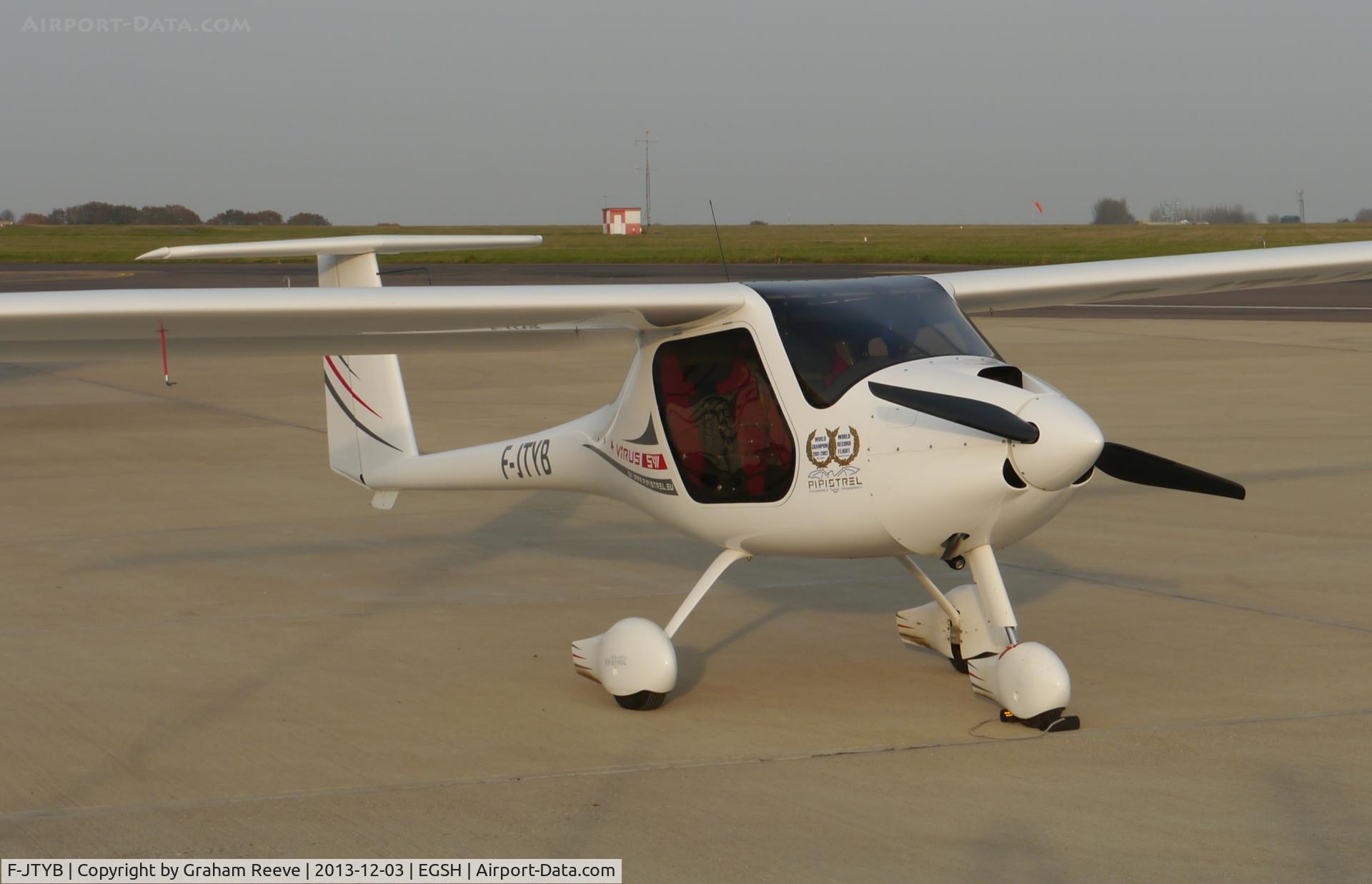 F-JTYB, Pipistrel Virus C/N 415 SWN 100, Parked at Norwich.
