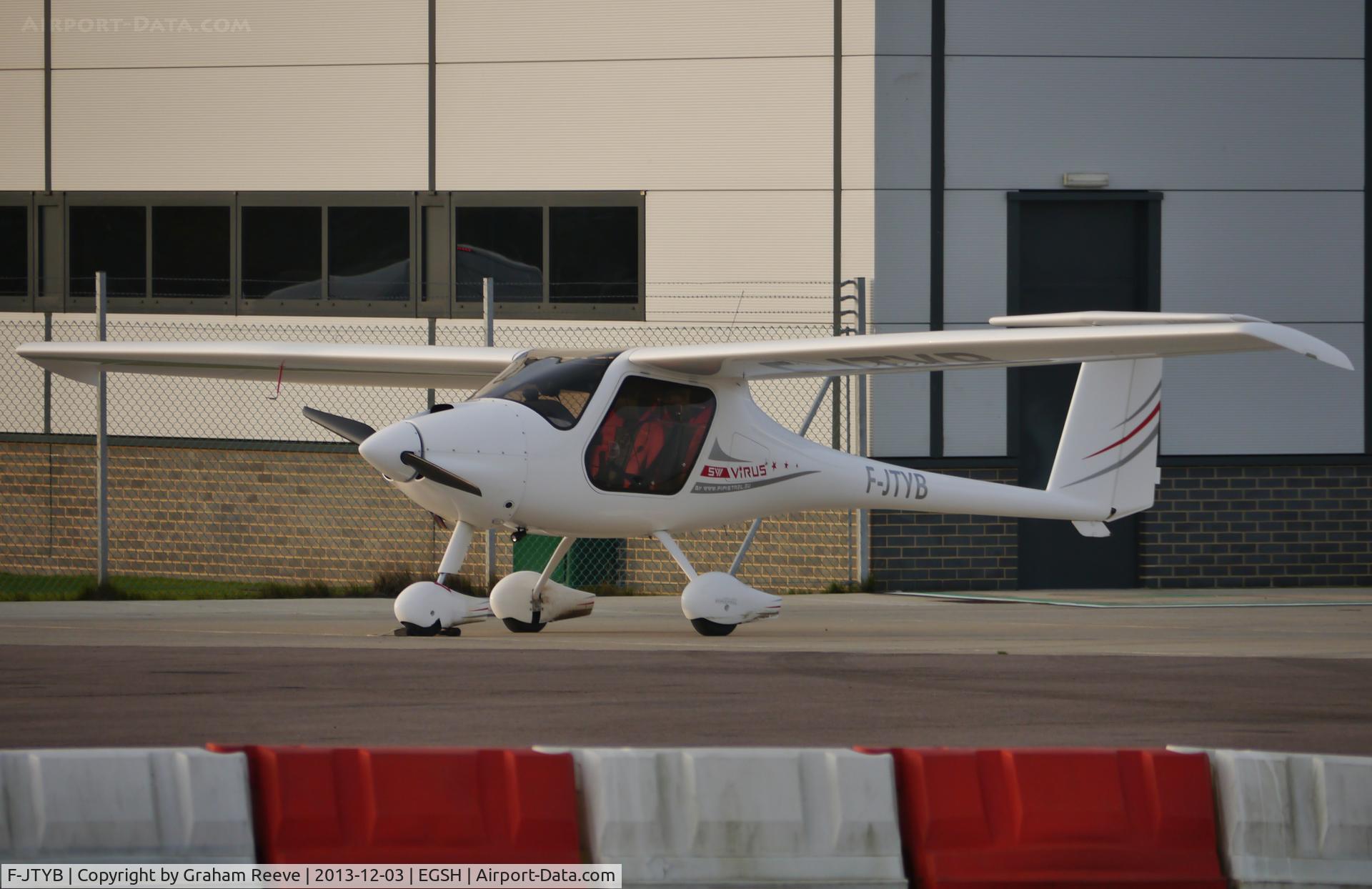 F-JTYB, Pipistrel Virus C/N 415 SWN 100, Parked at Norwich.