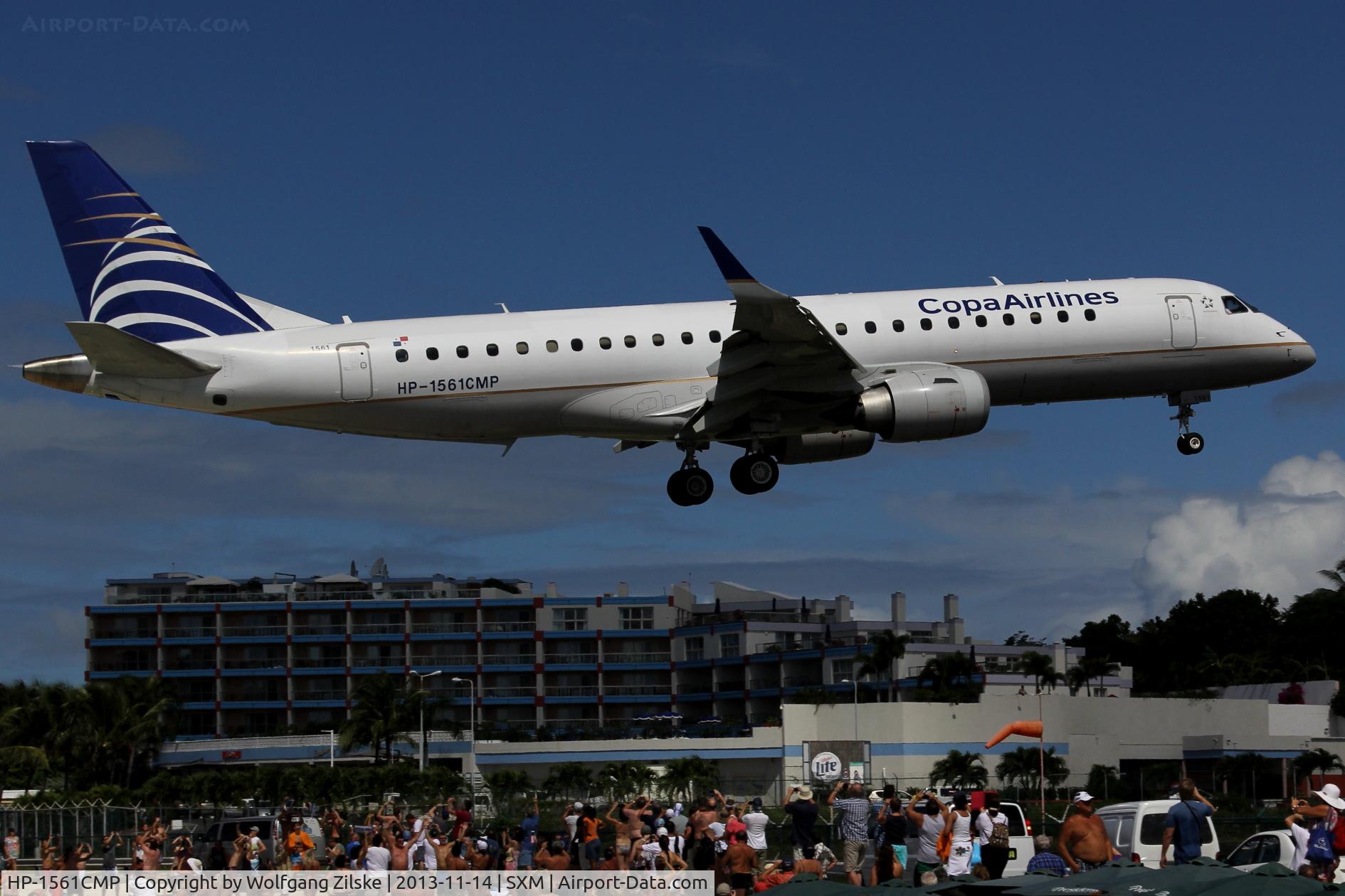 HP-1561CMP, 2012 Embraer 190AR (ERJ-190-100IGW) C/N 19000496, At famous Maho Beach