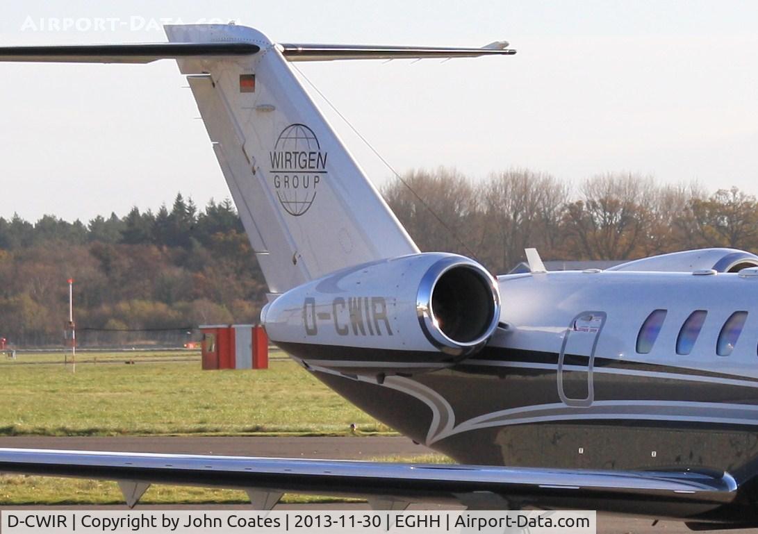 D-CWIR, 2012 Cessna 525C CitationJet CJ4 C/N 525C-0118, Tail logo echoes reg.