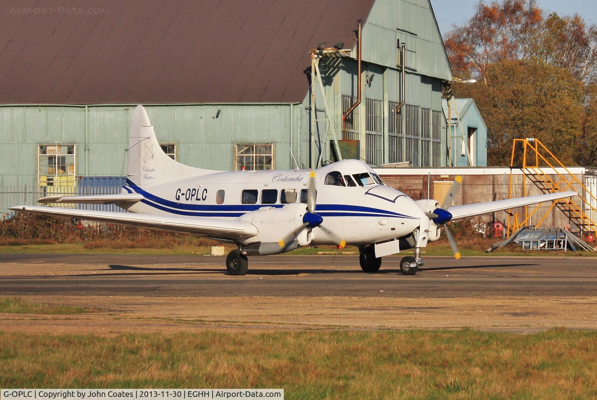 G-OPLC, 1948 De Havilland DH-104 Dove 8 C/N 04212, Departing Bth Handling