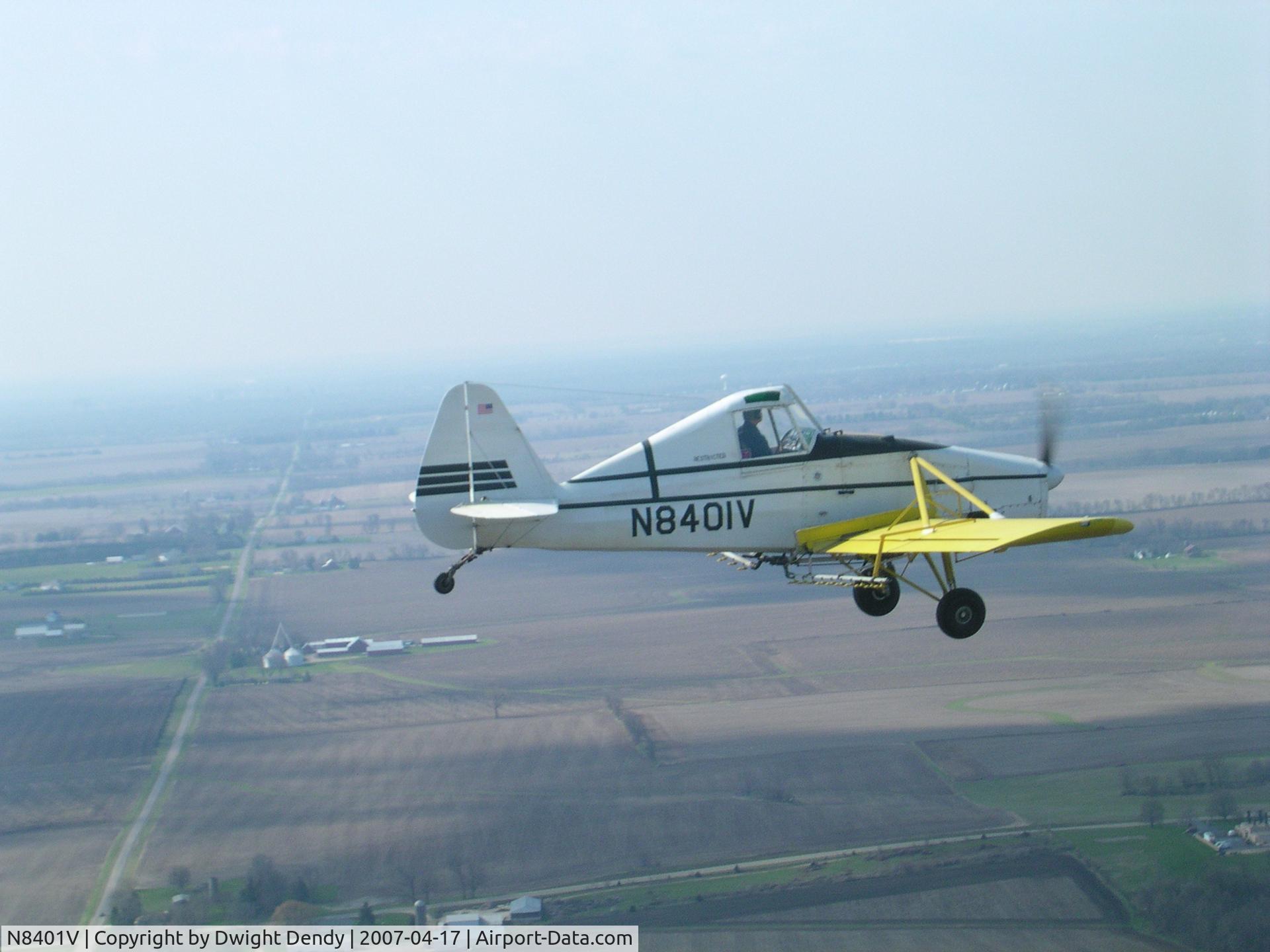 N8401V, 1970 Aero Commander CALLAIR A-9 C/N 1601, N8401V near Monmouth, Illinois