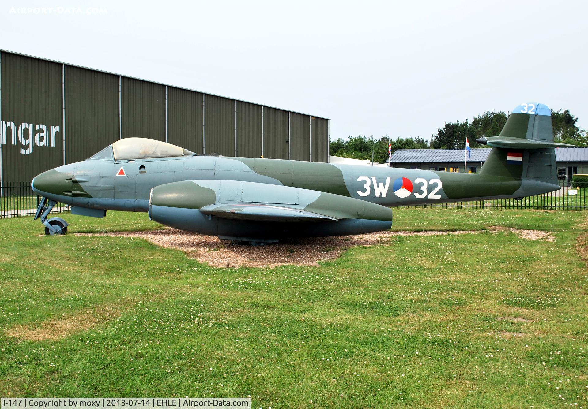 I-147, 1953 Gloster Meteor F.8 C/N 6466, Gloster Meteor F.8 at Lelystad