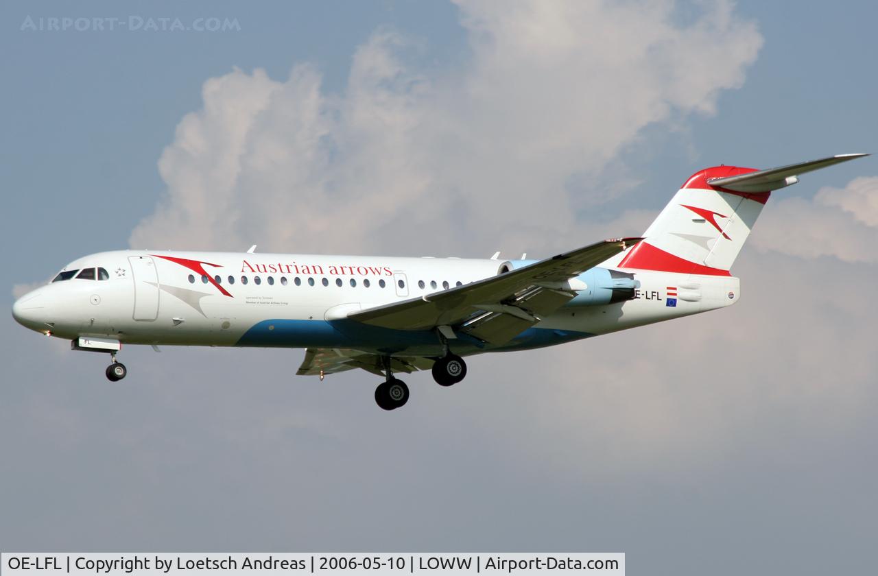 OE-LFL, 1995 Fokker 70 (F-28-0070) C/N 11573, Austrian Arrows