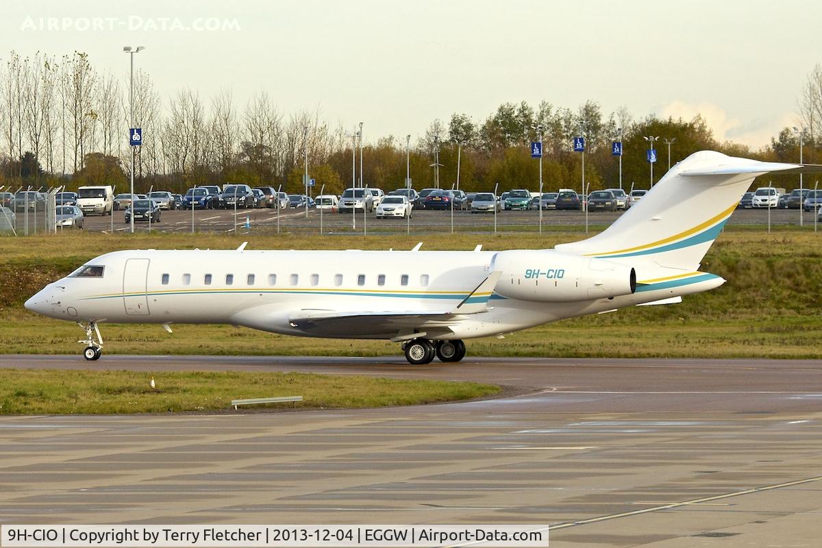 9H-CIO, 2013 Bombardier BD-700-1A10 Global 6000 C/N 9535, 2013 Bombardier BD-700-1A10 Global 6000, c/n: 9535 at Luton