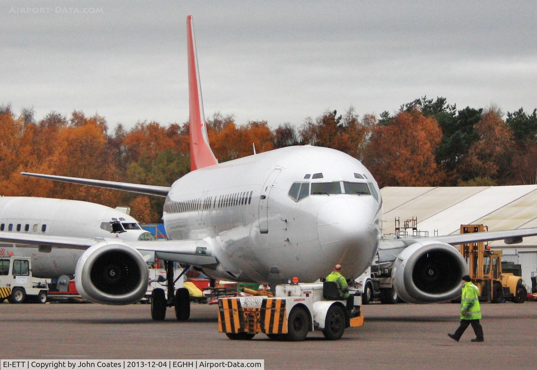EI-ETT, 1989 Boeing 737-4K5 C/N 24125, Being parked up at European Aviation.