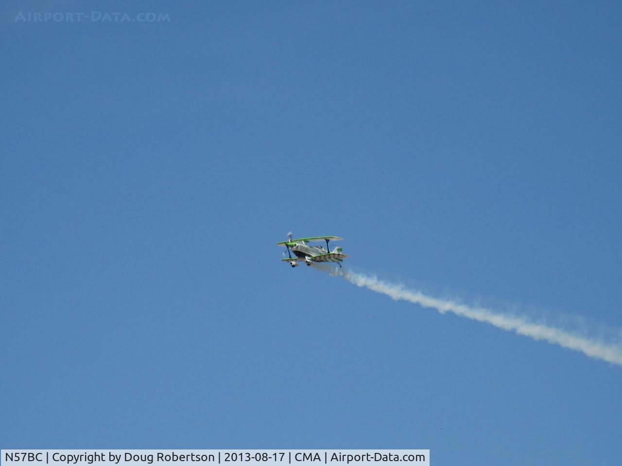 N57BC, 2001 Aviat Pitts S-2C Special C/N 6042, 2001 Aviat PITTS S-2C, Lycoming AEIO-540, aerobatics with smoke