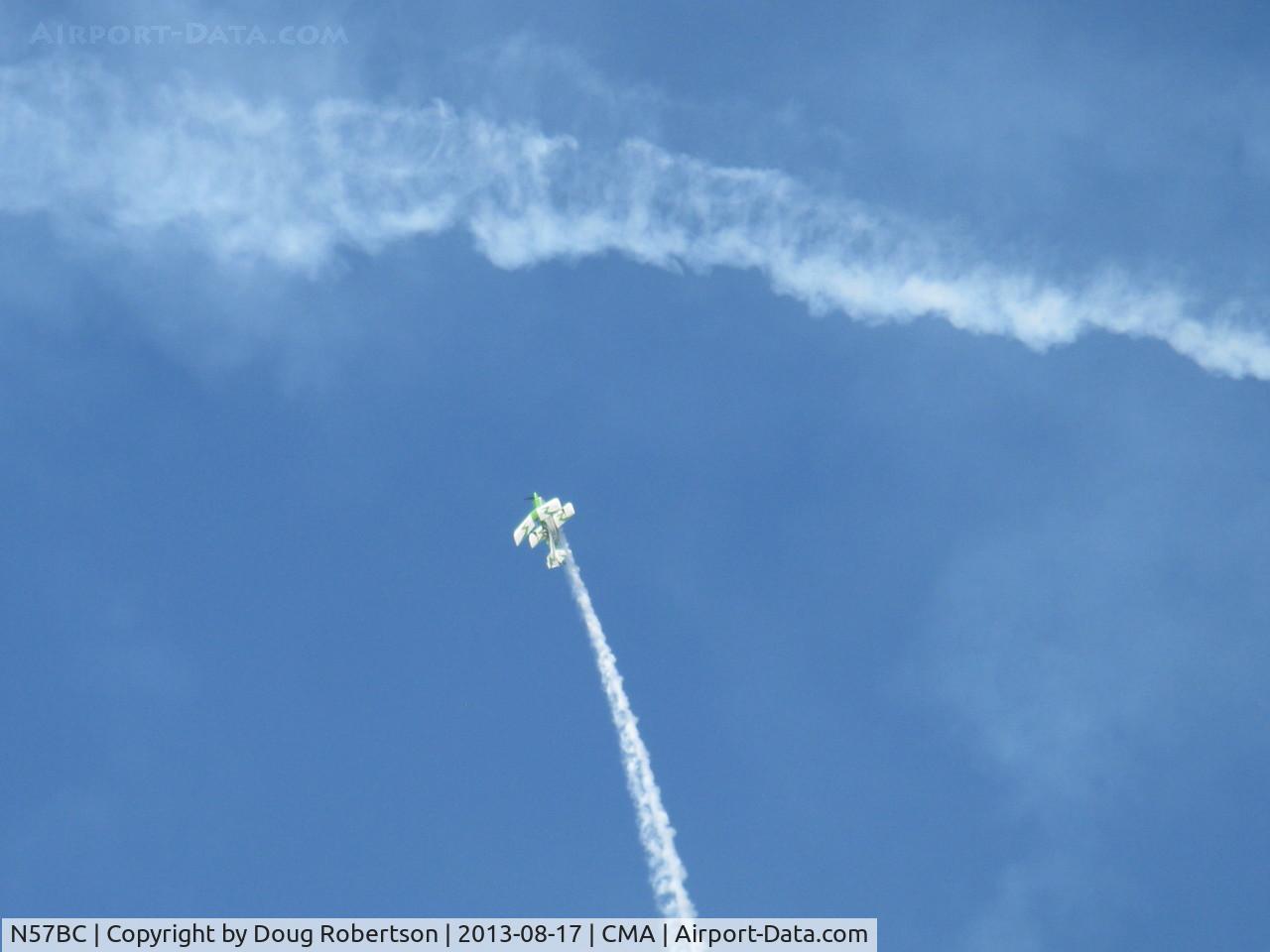 N57BC, 2001 Aviat Pitts S-2C Special C/N 6042, 2001 Aviat PITTS S-2C, Lycoming AEIO-540, aerobatics with smoke