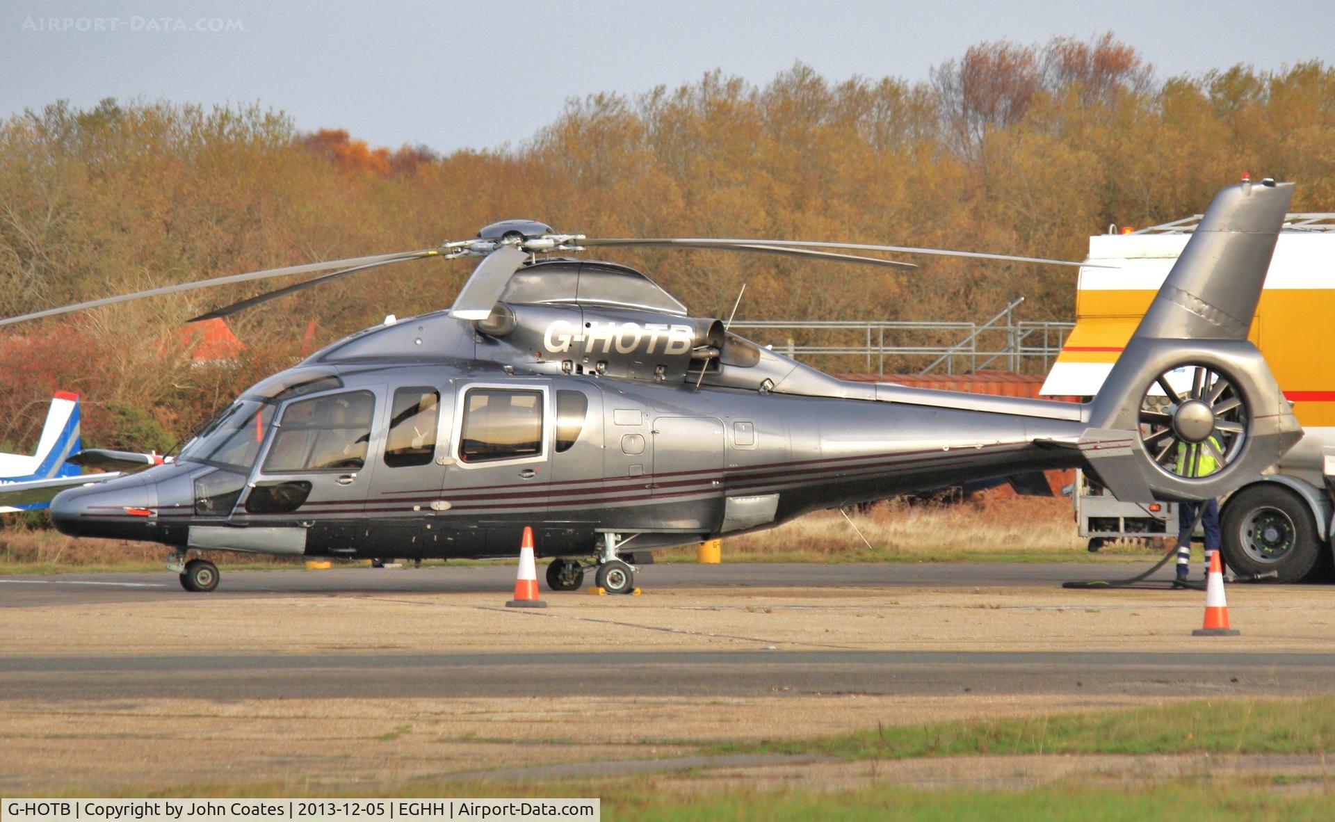 G-HOTB, 2007 Eurocopter EC-155B-1 C/N 6789, Being fuelled at BHL.