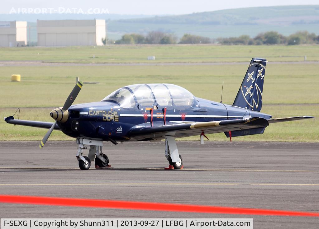 F-SEXG, Socata TB-30 Epsilon C/N 90, Displayed during Cognac AFB Spotter Day 2013