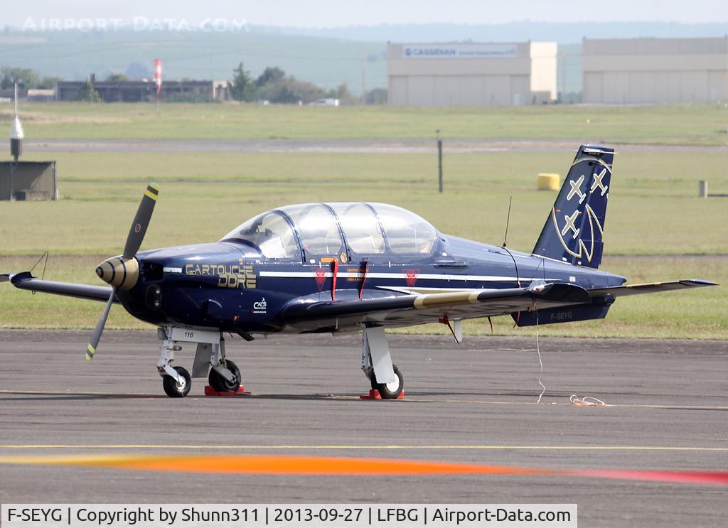 F-SEYG, Socata TB-30 Epsilon C/N 116, Displayed during Cognac AFB Spotter Day 2013