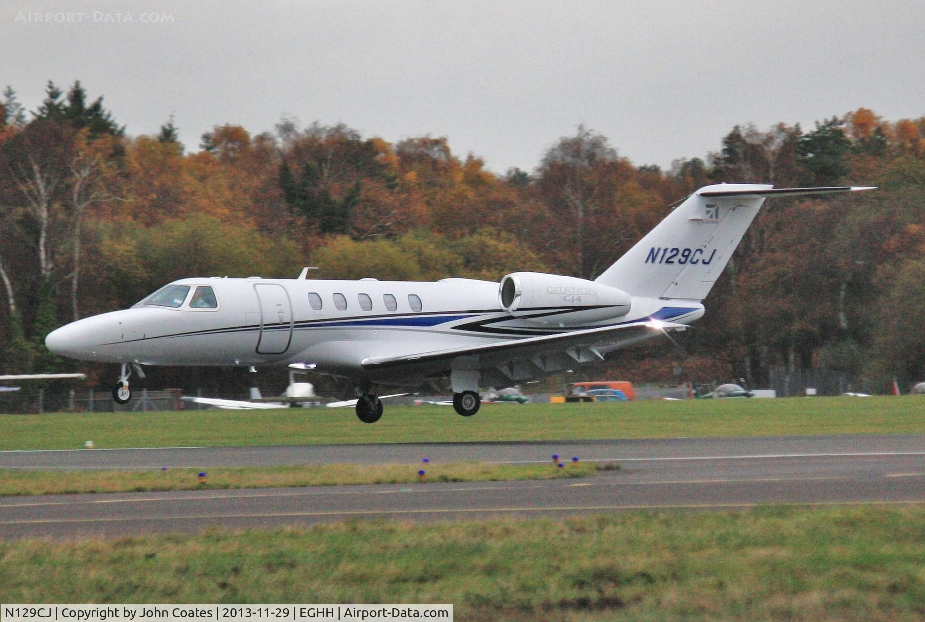 N129CJ, 2013 Cessna 525C CitationJet CJ4 C/N 525C-0129, Finals to 26