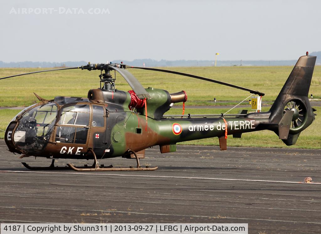 4187, Aérospatiale SA-342M Gazelle C/N 2187, Displayed during Cognac AFB Spotter Day 2013