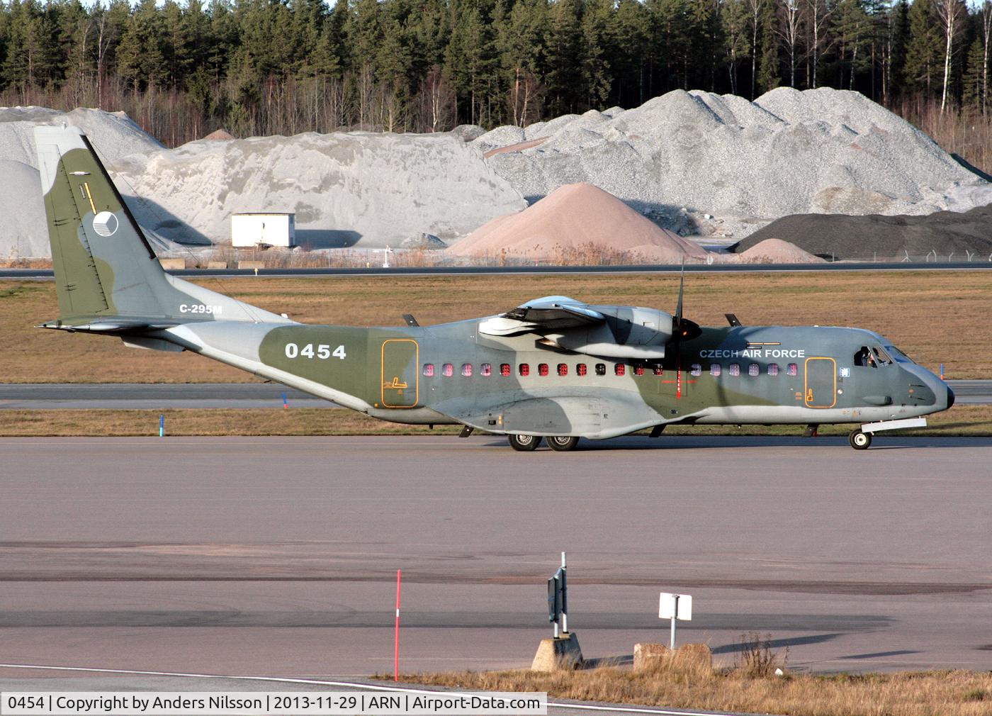 0454, 2010 CASA C-295M C/N S-074, Taxiing in to ramp K.