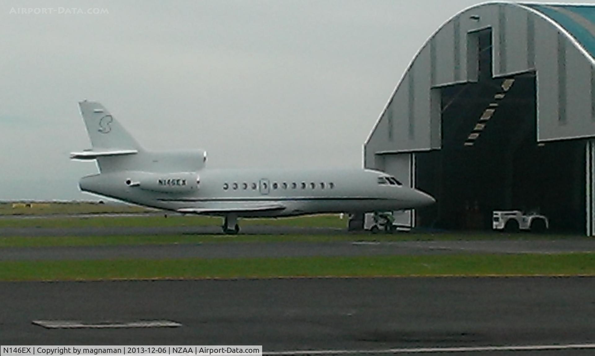 N146EX, 2004 Dassault Falcon 900EX C/N 146, Just arrived from Hobart