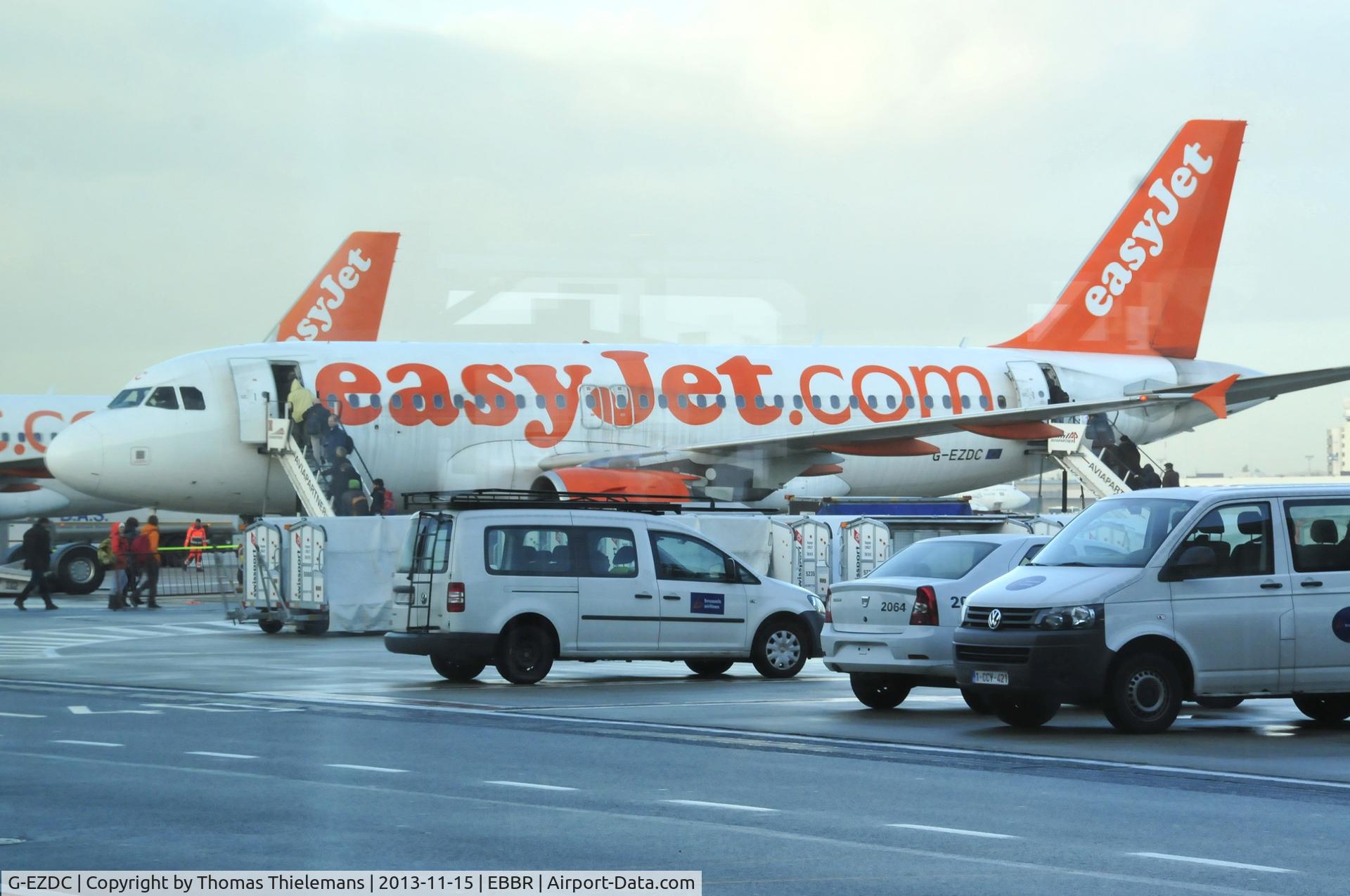 G-EZDC, 2003 Airbus A319-111 C/N 2043, before departure