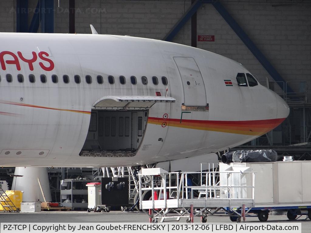 PZ-TCP, 1994 Airbus A340-312 C/N 049, Surinam Airways, Sabena Technics parking