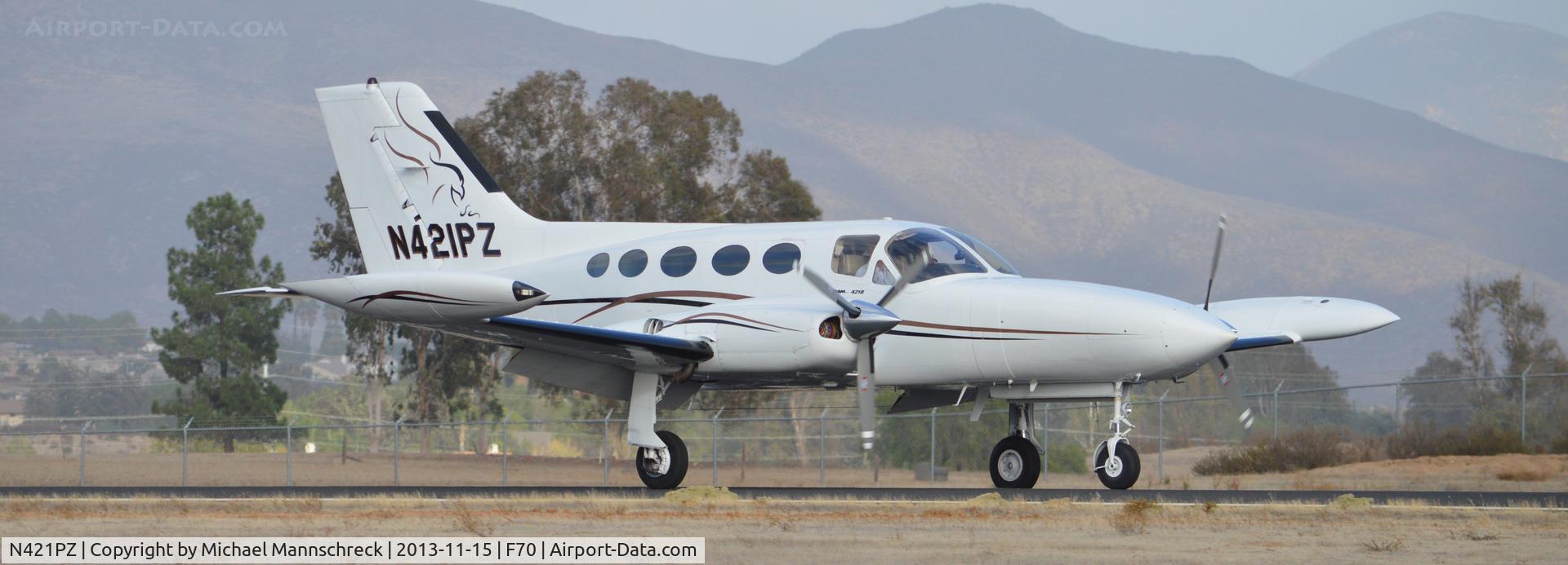 N421PZ, 1974 Cessna 421B Golden Eagle C/N 421B0806, taxing to  ramp
