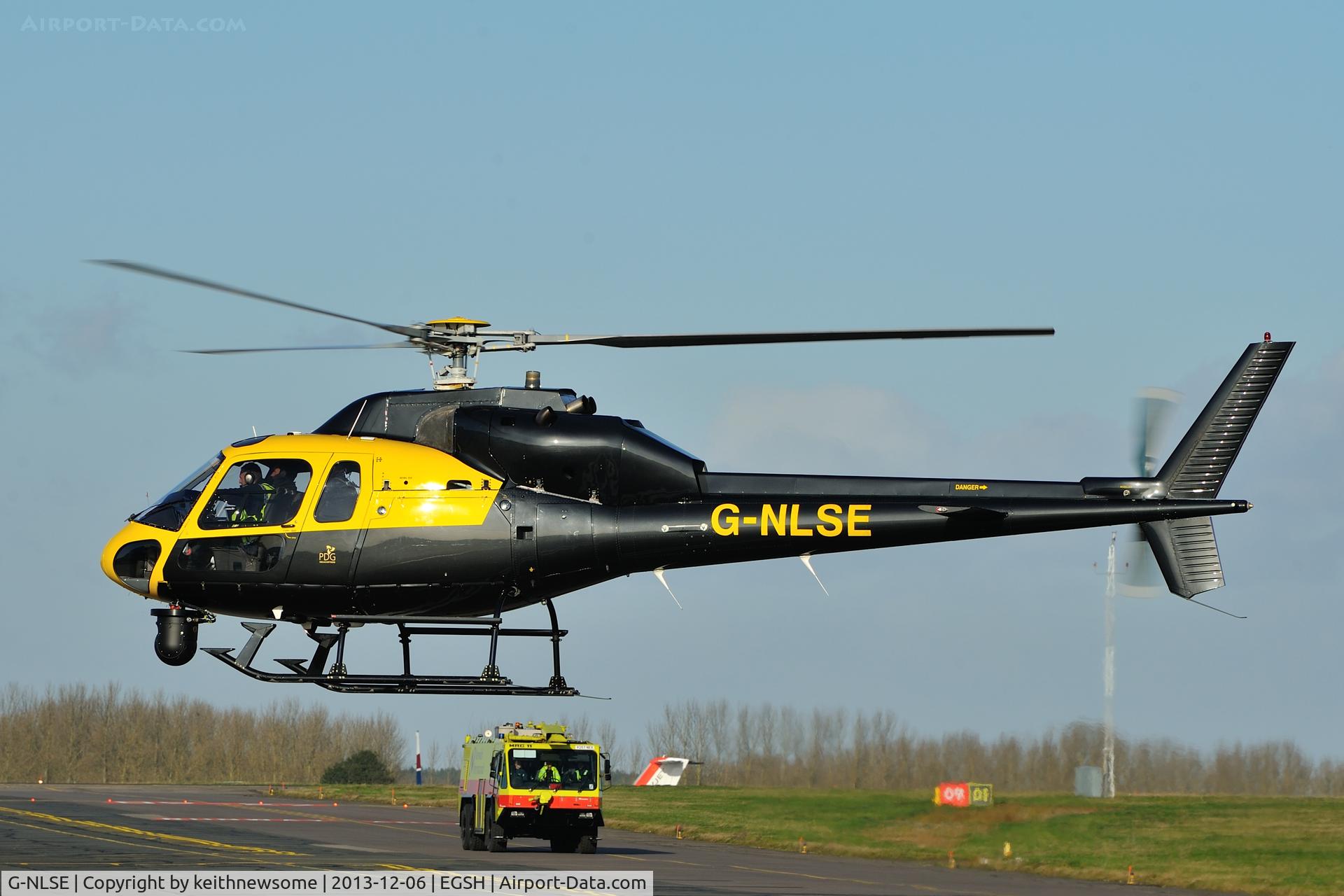 G-NLSE, 1987 Aerospatiale AS-355F-2 Ecureuil 2 C/N 5364, Arriving safely !