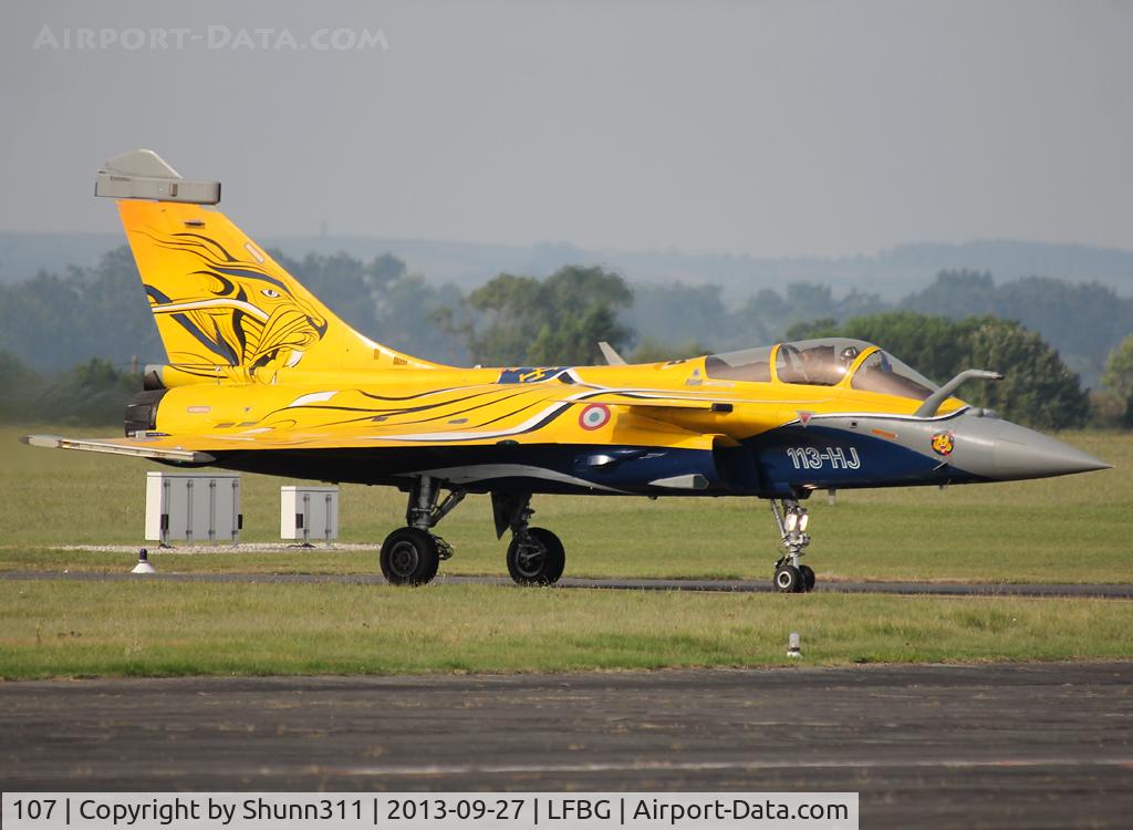 107, Dassault Rafale C C/N 107, Participant of the Cognac AFB Spotter Day 2013 in special Tiger 2013 c/s