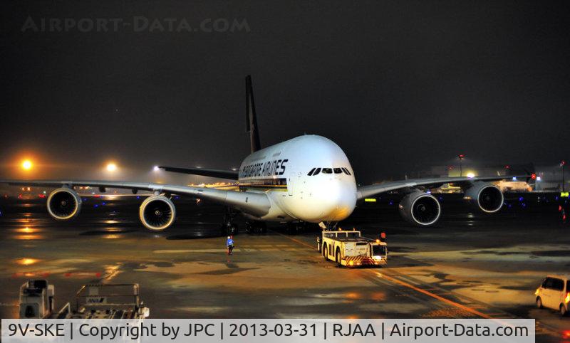 9V-SKE, 2007 Airbus A380-841 C/N 010, Leaving for LA