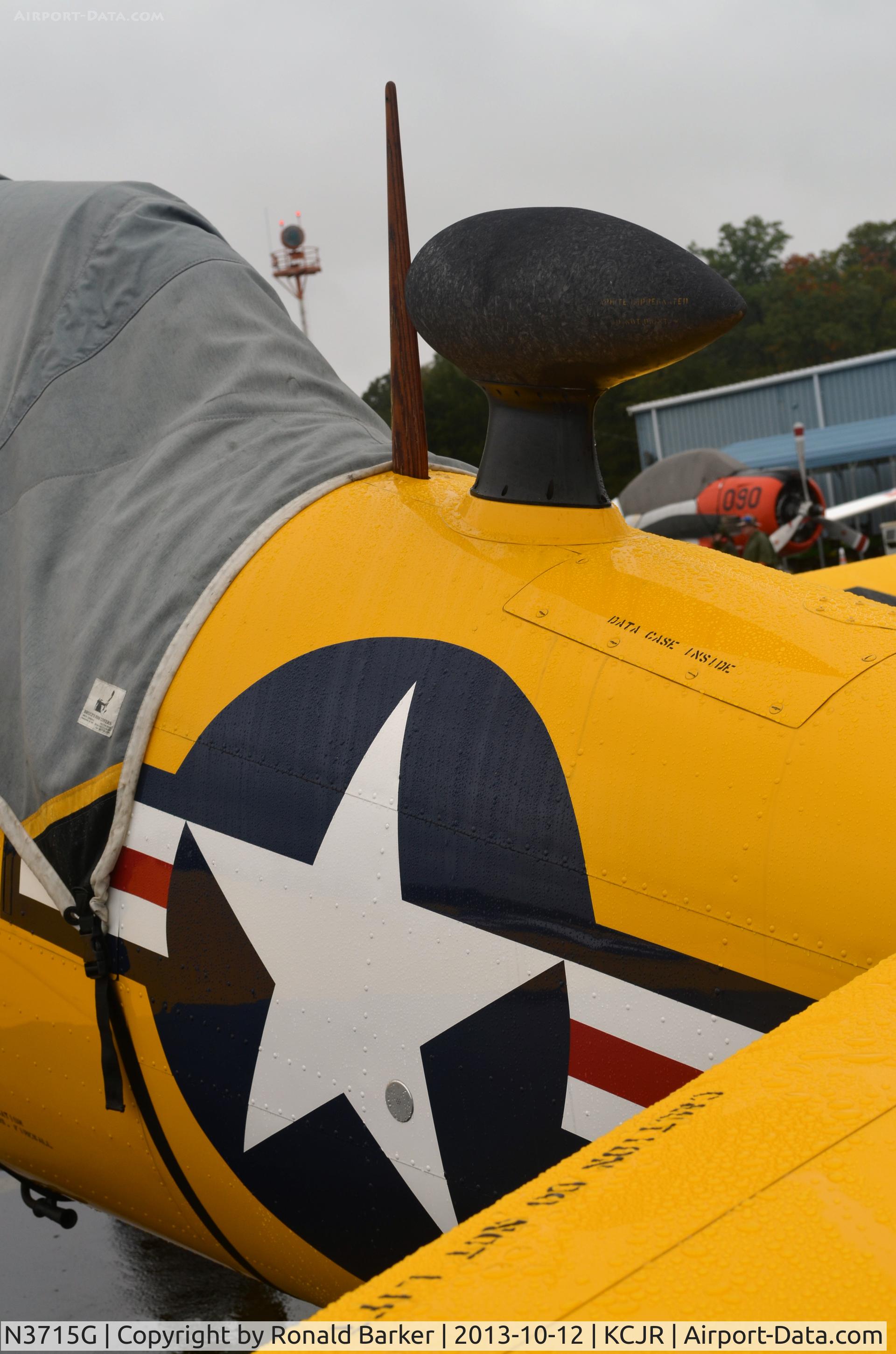 N3715G, 1949 North American AT-6G Texan C/N 168-2 (49-2898), Antenna mast - Culpeper Air Fest 2013