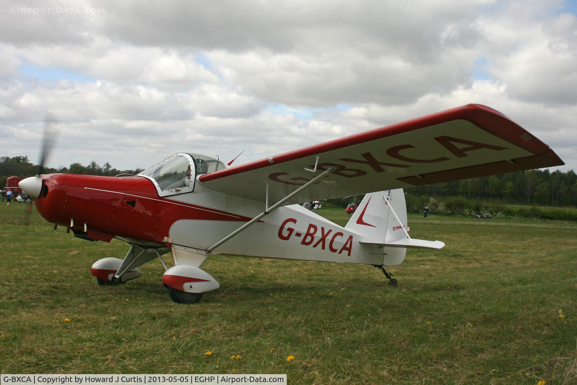 G-BXCA, 1997 Hapi Cygnet SF-2A C/N PFA 182-12921, Privately owned, at the Microlight Trade Fair.