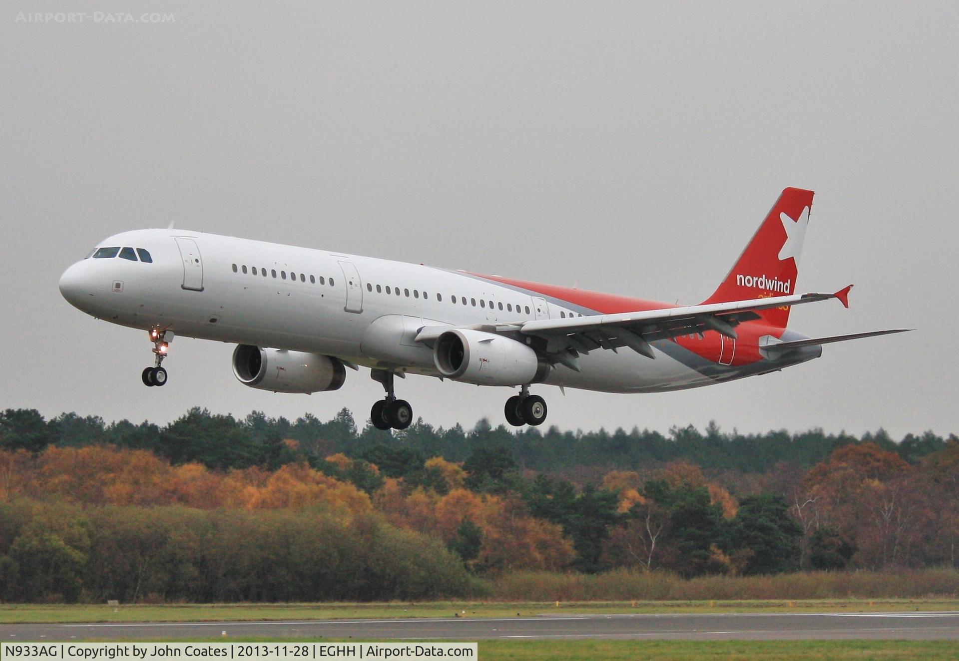 N933AG, 2006 Airbus A321-232 C/N 2933, ex VT-KFR on finals to 26