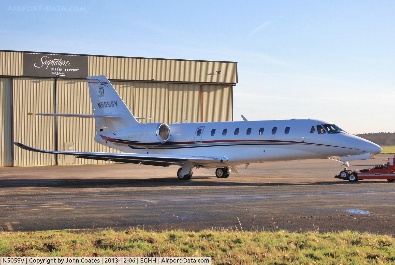 N505SV, 2013 Cessna Citation 680 Sovereign C/N 680-0505, First visit of type to Citation Centre