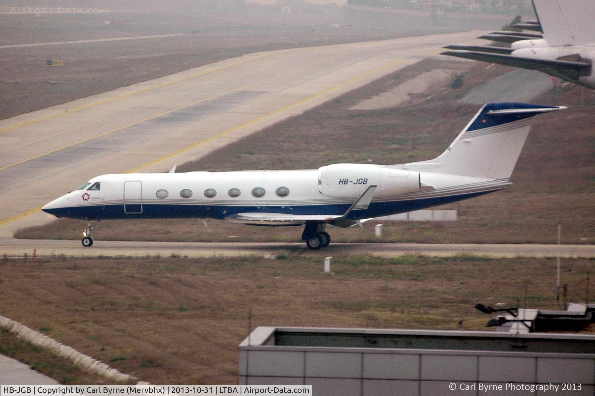 HB-JGB, 2008 Gulfstream Aerospace GIV-X (G450) C/N 4130, Taken from the Radisson Blu hotel.