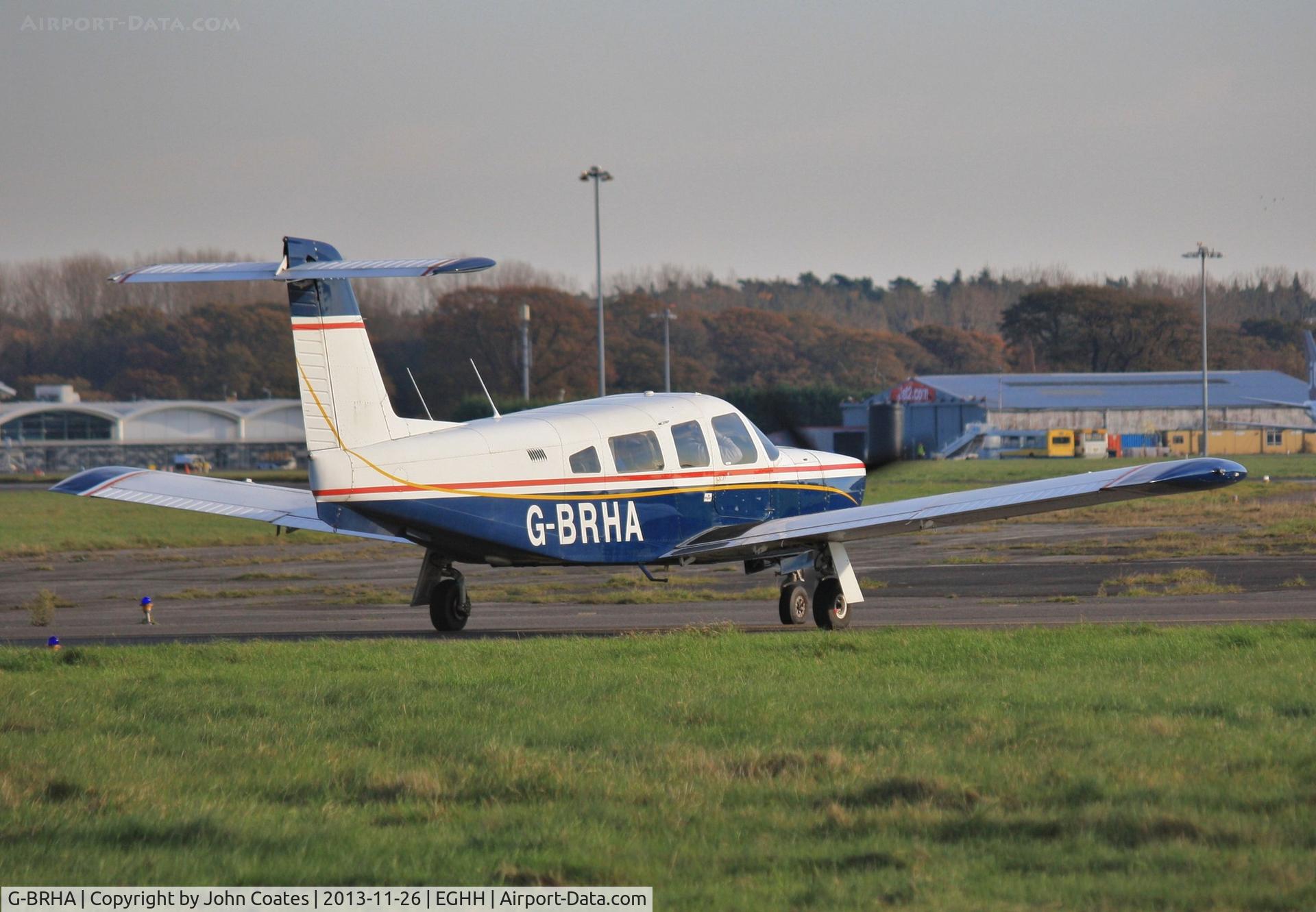 G-BRHA, 1978 Piper PA-32RT-300 Lance II C/N 32R-7985076, Taxiing to depart