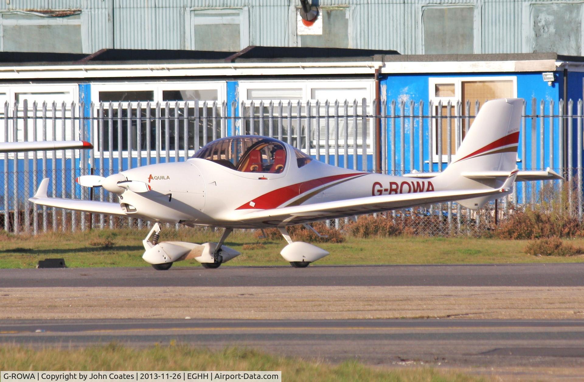 G-ROWA, 2007 Aquila A210 (AT01) C/N AT01-174, Parked at BHL