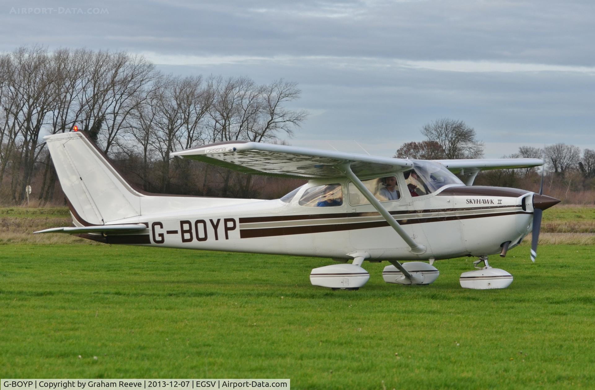 G-BOYP, 1978 Cessna 172N C/N 172-70349, Just landed at Old Buckenham.