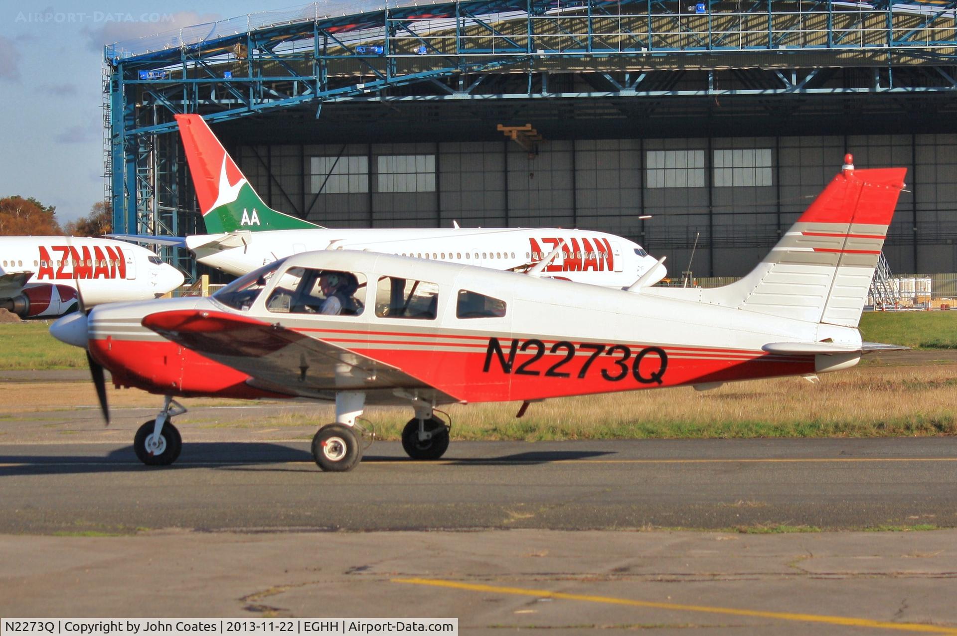N2273Q, 1977 Piper PA-28-181 Cherokee Archer II C/N 28-7790389, Taxiing in on arrival