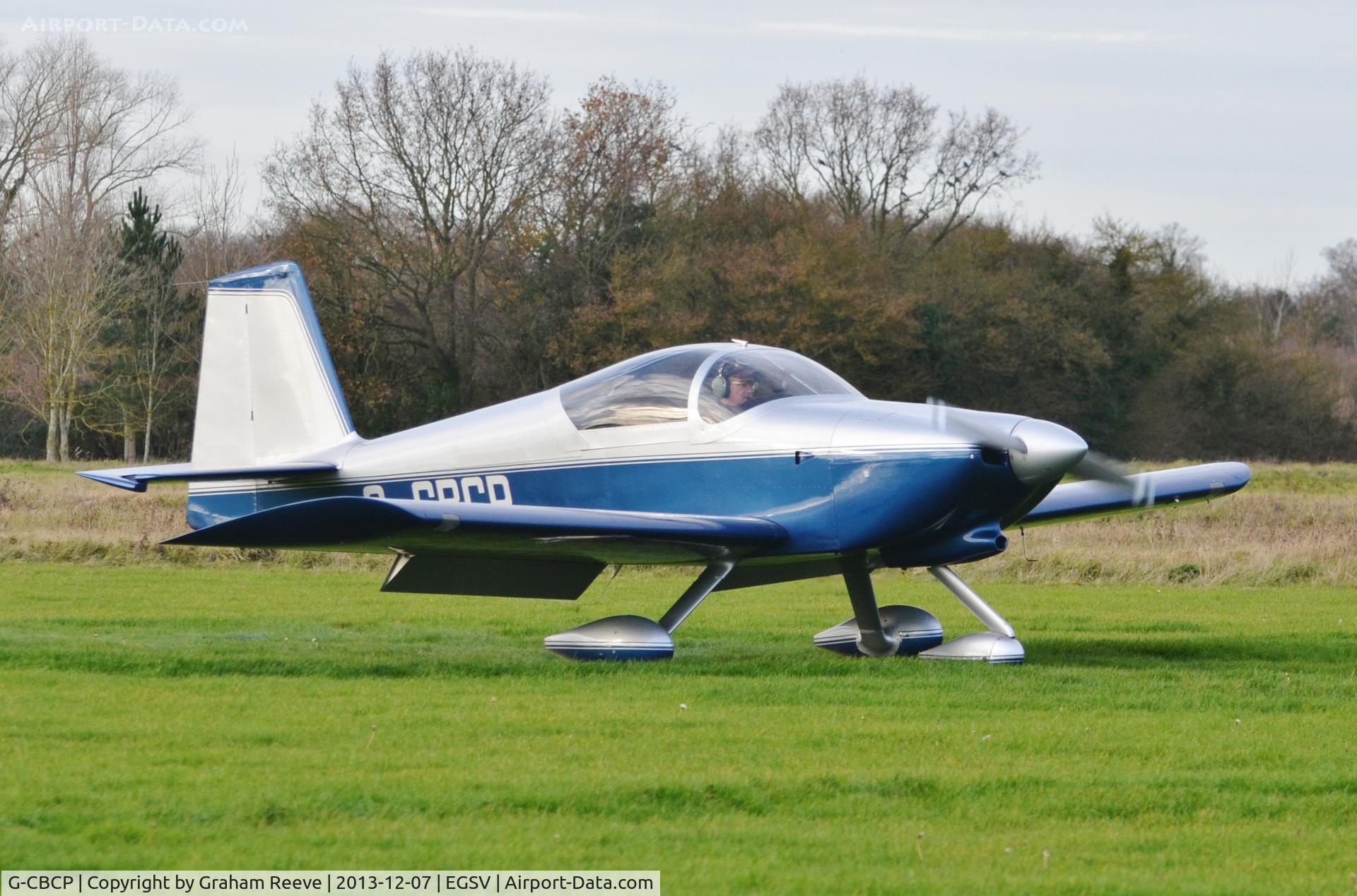 G-CBCP, 2003 Vans RV-6A C/N PFA 181A-13643, Just landed.