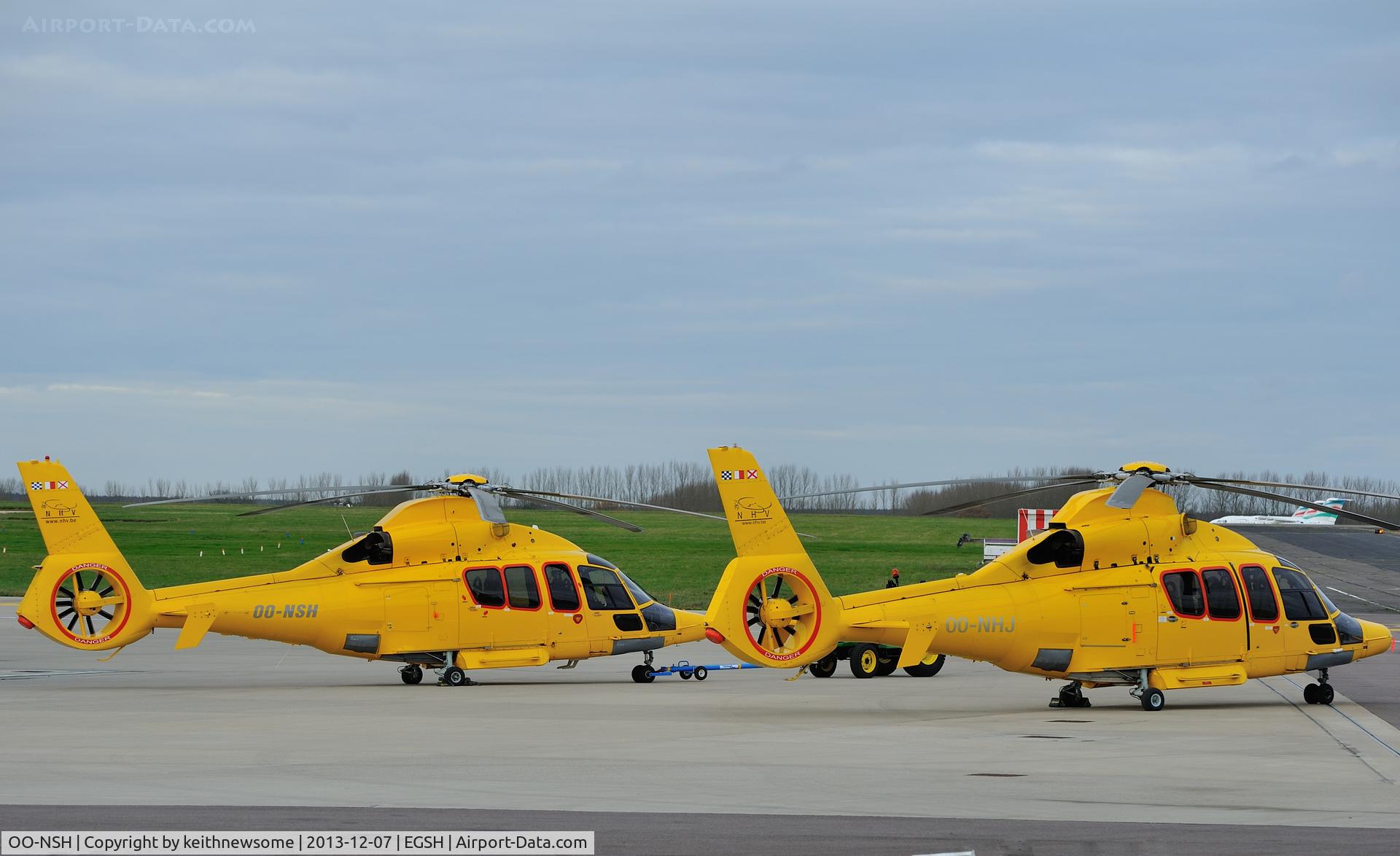 OO-NSH, 2004 Eurocopter EC-155B-1 C/N 6681, The NHV fleet at Norwich !