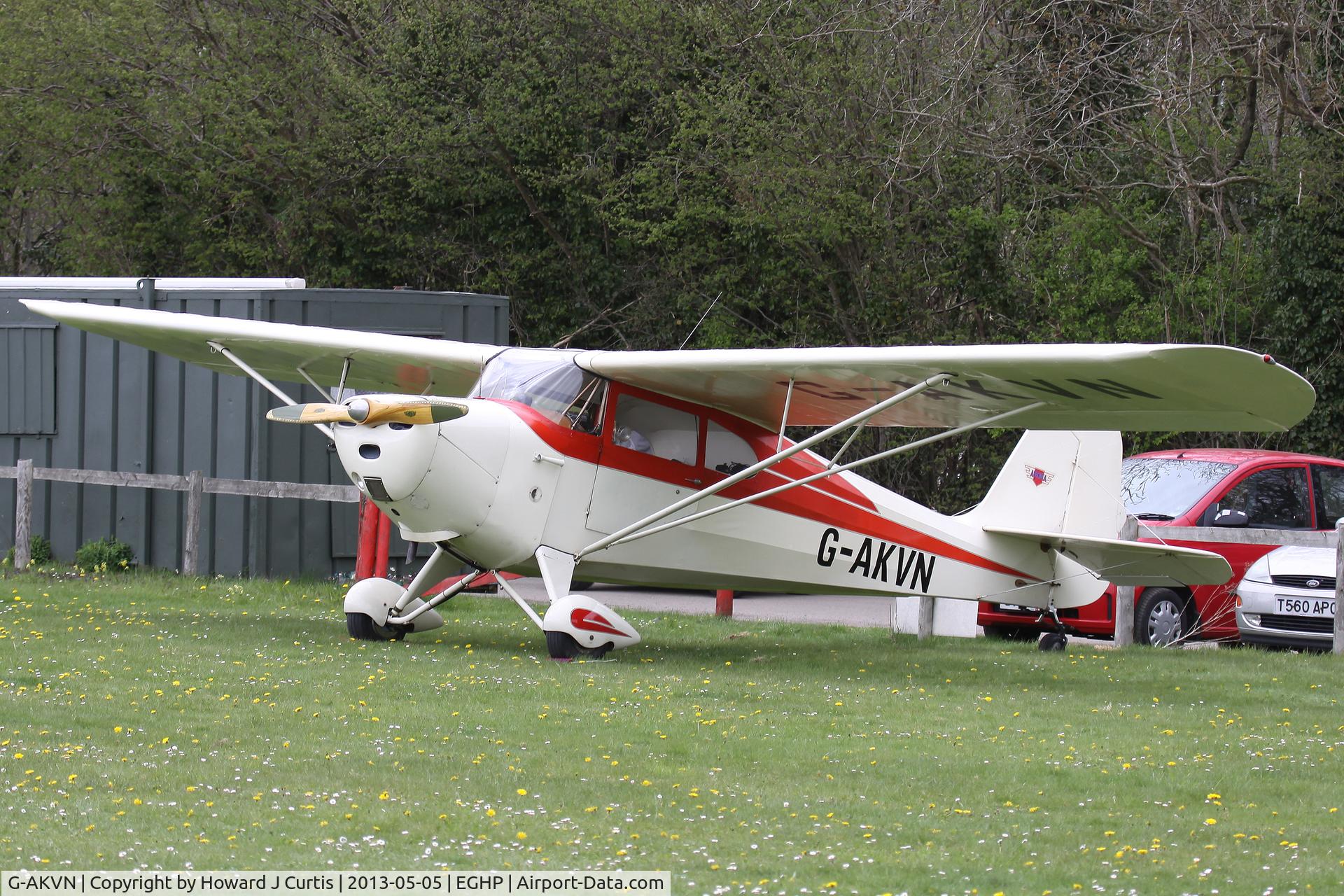 G-AKVN, 1946 Aeronca 11AC Chief Chief C/N 11AC-469, Privately owned, at the Microlight Trade Fair.